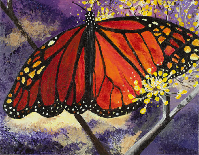 "Bernie's Butterfly" painting by Catherine Lemoine