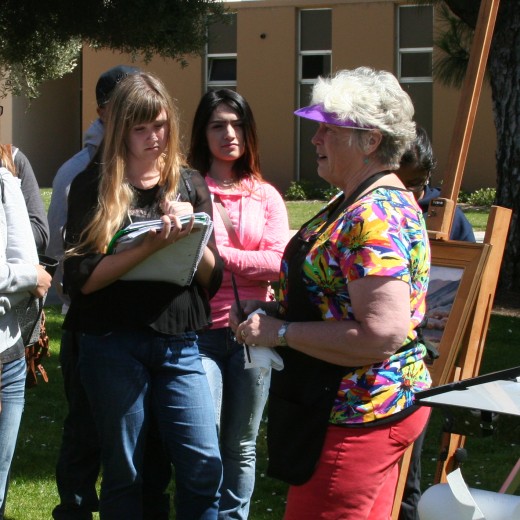 Catherine Lemoine Art Demonstration