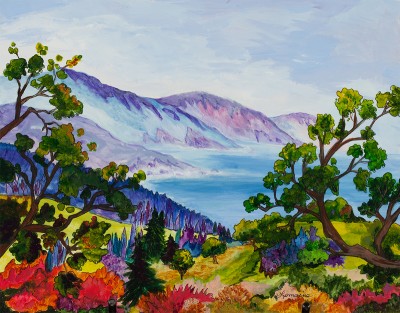"Fantasy Landscape" painting by Catherine Lemoine