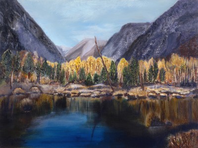 "Lundy Lake" painting by artist Catherine Lemoine