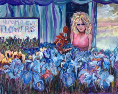 "Nipomo Flowers" painting by artist Catherine Lemoine