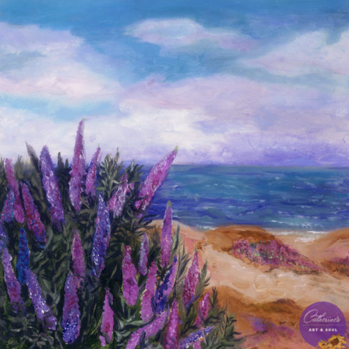 "La Tierra Vista" painting by artist Catherine Lemoine
