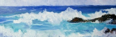 "Ocean Music" painting by artist Catherine Lemoine