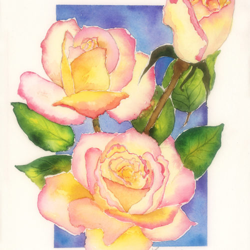 "Peace Rose" painting by Catherine Lemoine