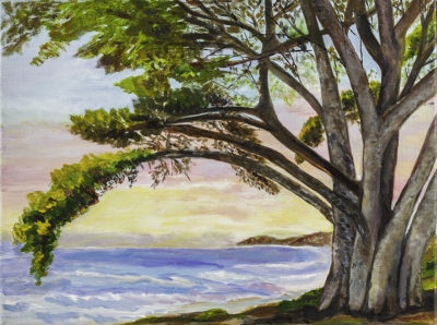 "Santa Barbara Seascap" painting by Catherine Lemoine