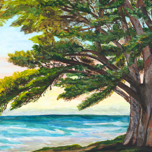"Santa Barbara Seascape" painting by Catherine Lemoine