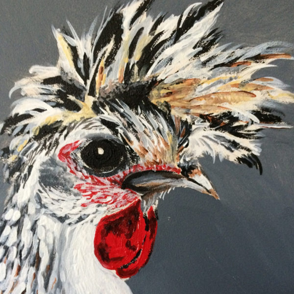 "Silver Spangled" painting by Catherine Lemoine