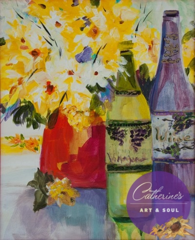 "Sunday Afternoon" painting by Catherine Lemoine