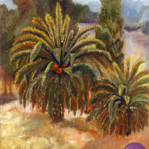 "Tahquitz Canyon" painting by Catherine Lemoine