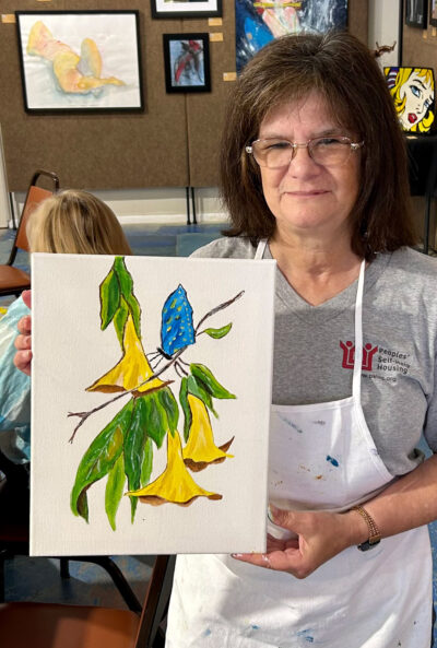 butterfly - painting class - student work