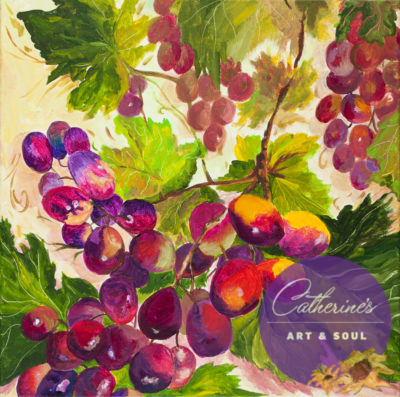 grapes by catherine-lamoine